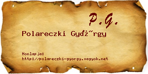Polareczki György névjegykártya